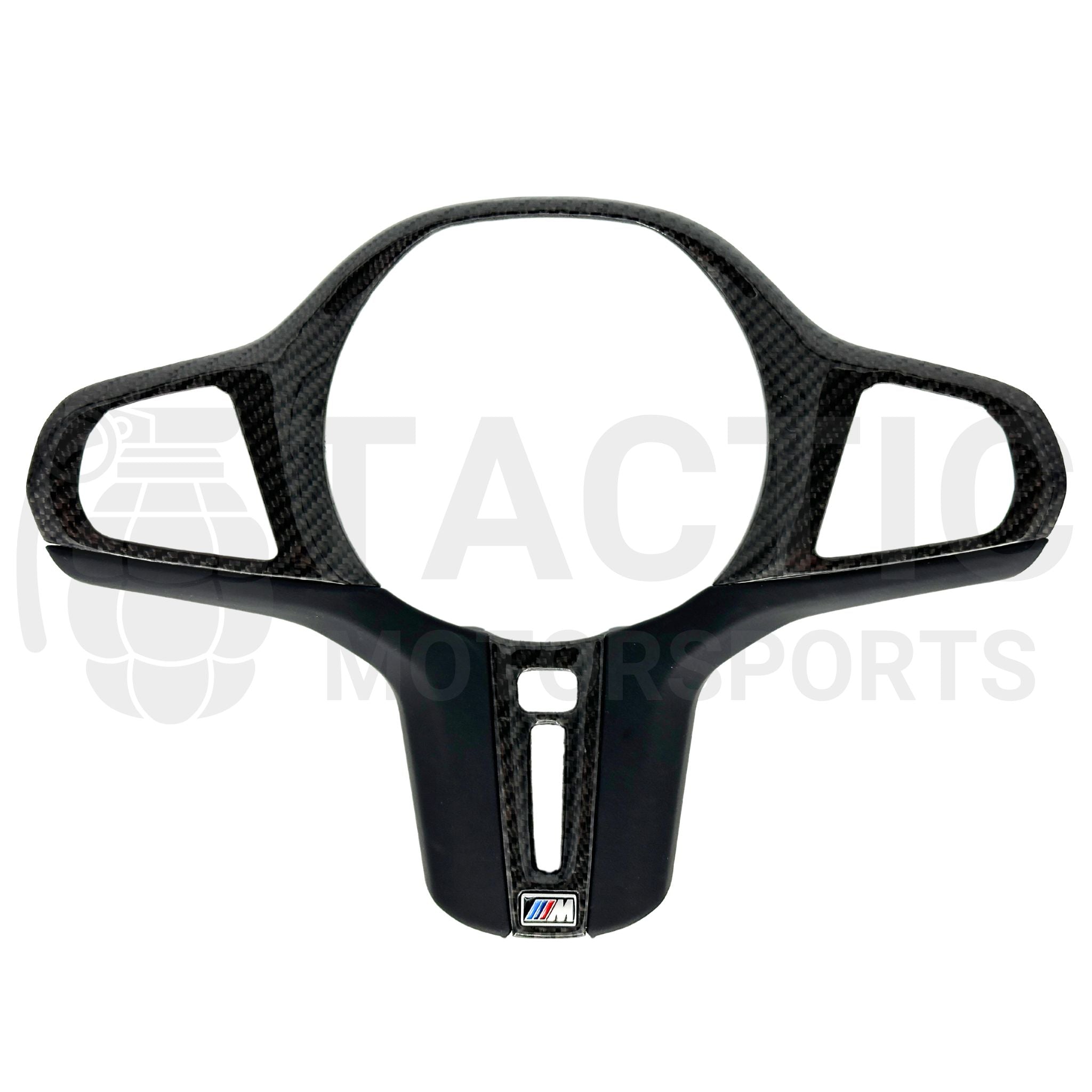 M Sport Real Carbon Fiber Steering Wheel Trim (Full Replacement) - G Series